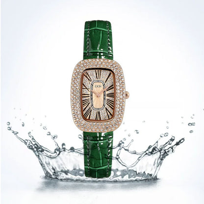 Women's Luxury Crystal Rectangular Watch