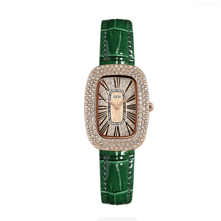 Women's Luxury Crystal Rectangular Watch