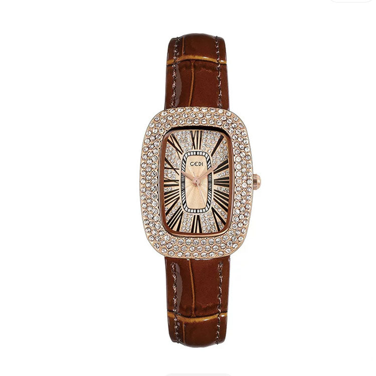 Women's Luxury Crystal Rectangular Watch
