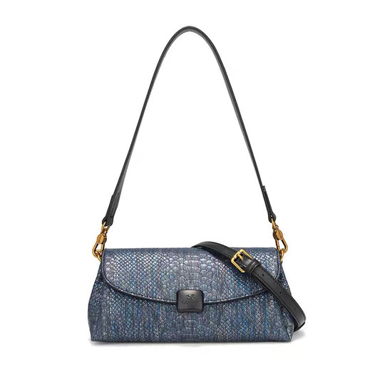 Textured Flap Shoulder & Crossbody Bag