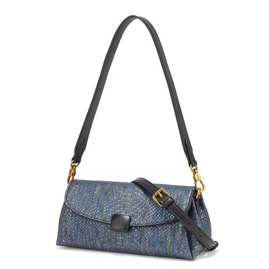 Textured Flap Shoulder & Crossbody Bag
