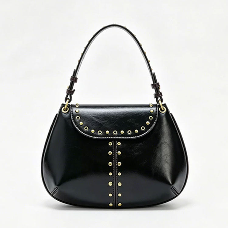 Vintage Studded Shoulder Bag