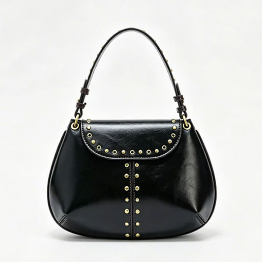 Vintage Studded Shoulder Bag