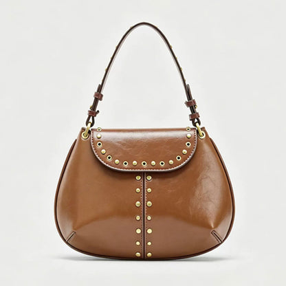Vintage Studded Shoulder Bag