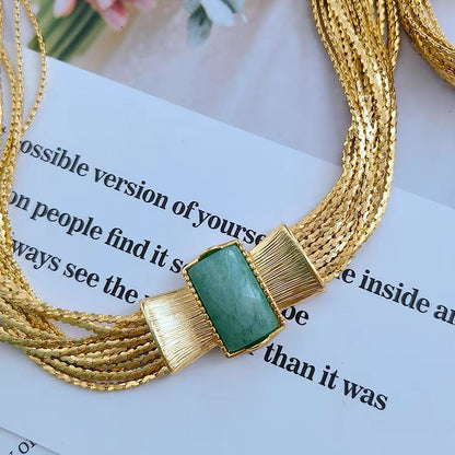 Luxury Multi-Strand Necklace & Bracelet Set
