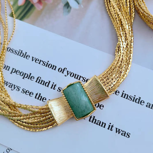 Luxury Multi-Strand Necklace & Bracelet Set