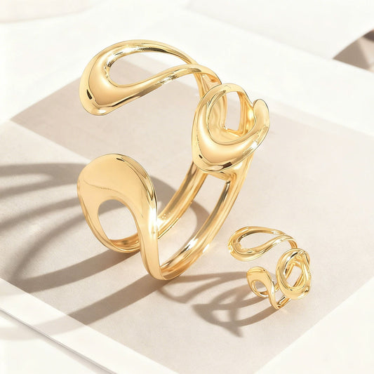 Luxury Geometric Jewelry Set