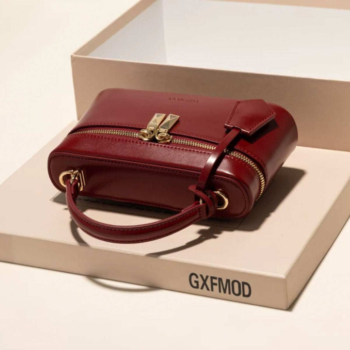 Elegant Top Handle Box Bag