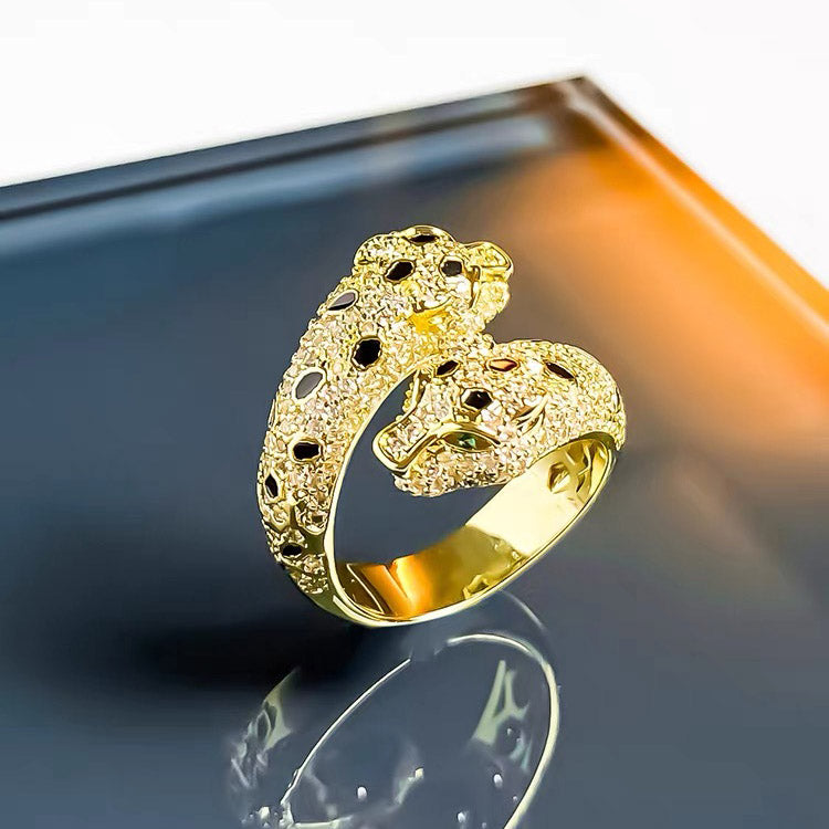 Luxury Leopard Open Ring